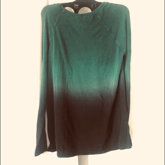 NOT FOR SALE - Gifted - Ted Haute ombré green fades to black top. - Picture 2 of 8